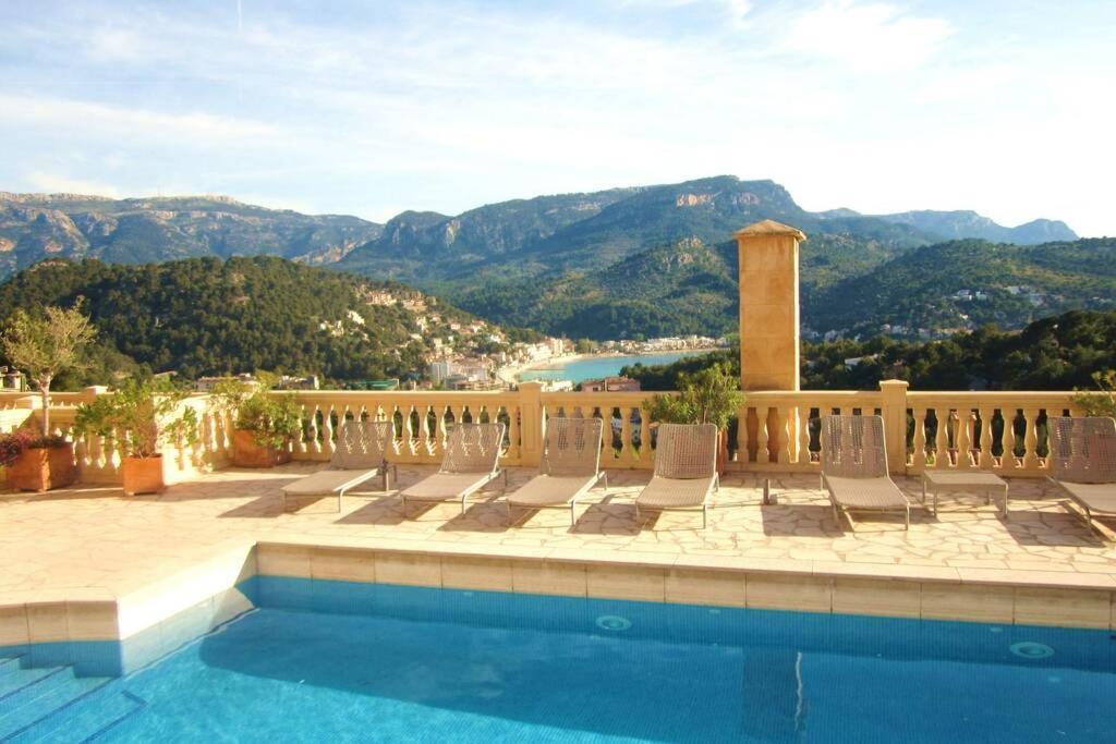Apartamento Gran Terraza Privada Y Vistas Al Mar Puerto de Sóller Eksteriør billede